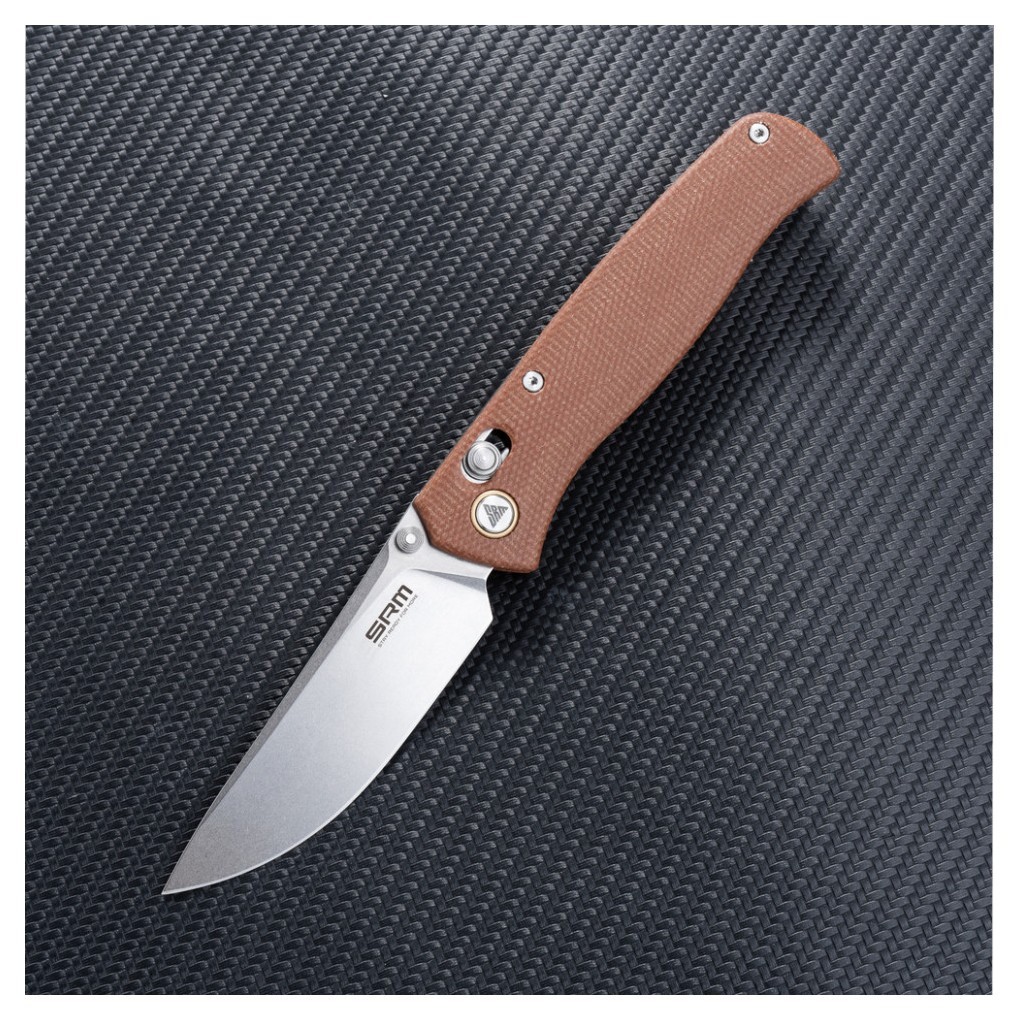 Ніж складаний SRM Medal 255L-MN, коричневий, укр, укр