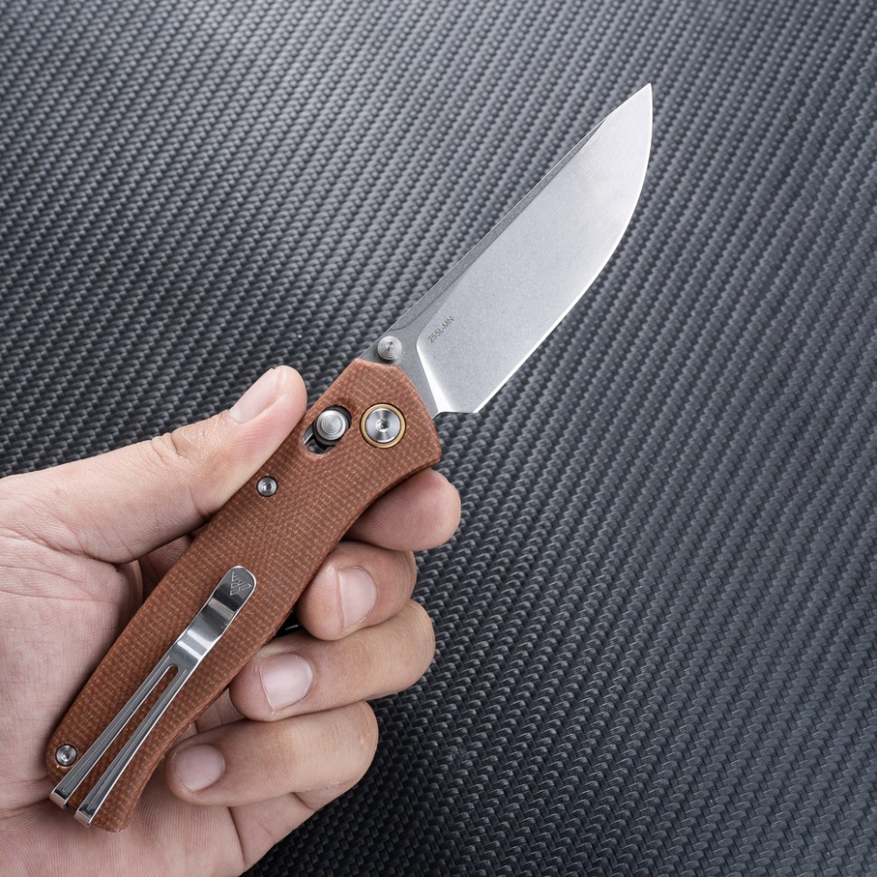 Ніж складаний SRM Medal 255L-MN, коричневий, укр, укр