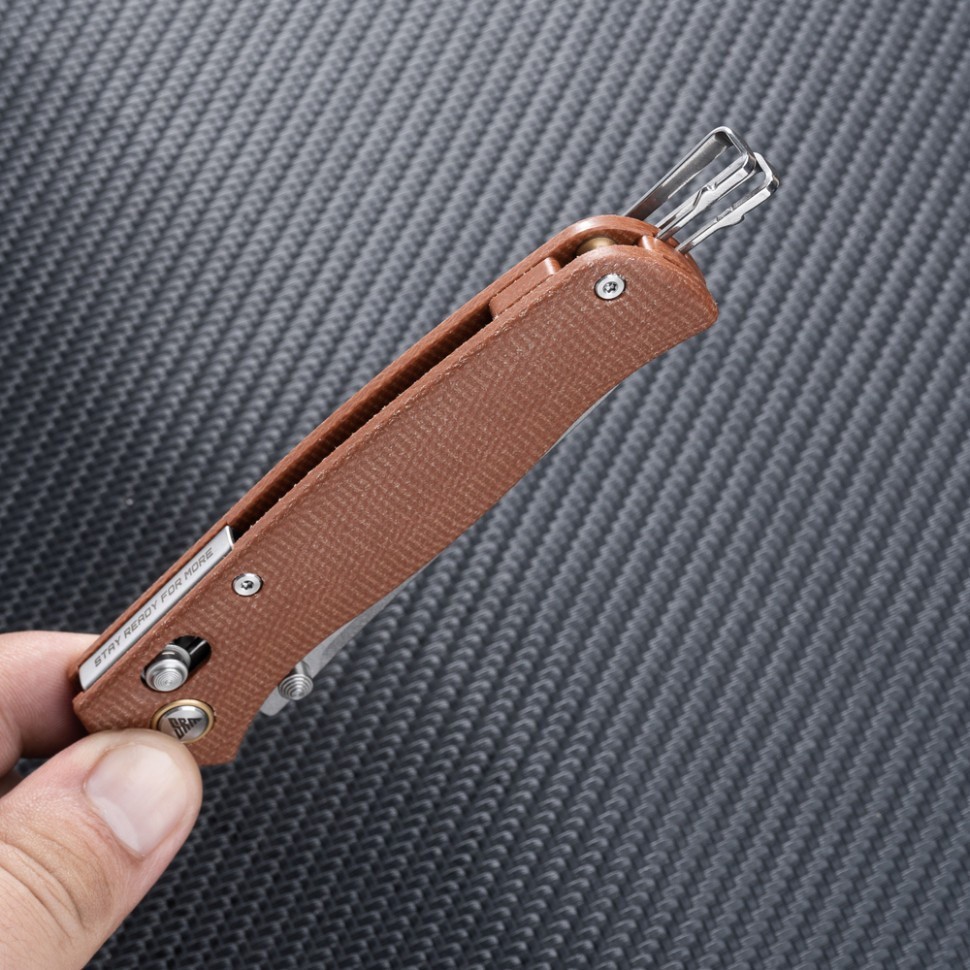 Ніж складаний SRM Medal 255L-MN, коричневий, укр, укр