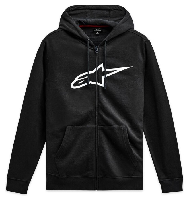 Реглан Alpinestars AGELESS ZIP HOODIE V3 BLACK/WHITE, L