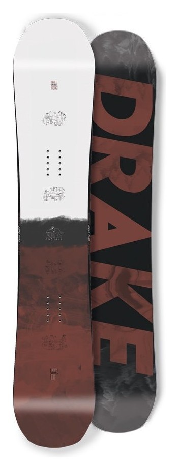 Сноуборд Drake DF WIDE 156 Brown/black/white (76221047), укр, укр