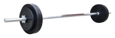 Штанга резиновая RN-Sport 52 кг с прямым грифом.