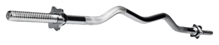 Гриф для штанг W-образный, хромированный 1.2 м, 25 мм.