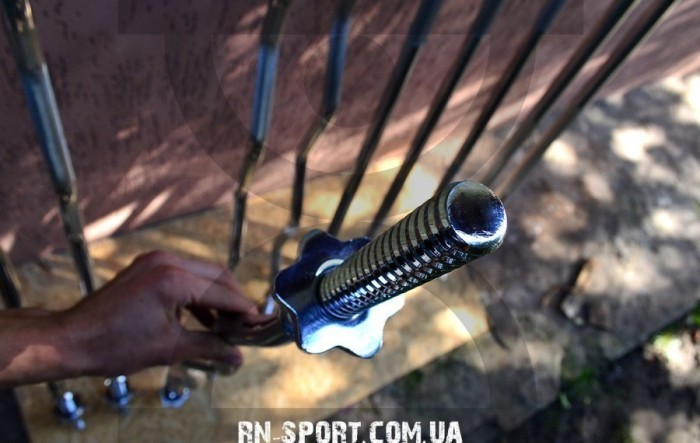 Гриф для штанг W-образный, хромированный 1.2 м, 25 мм.