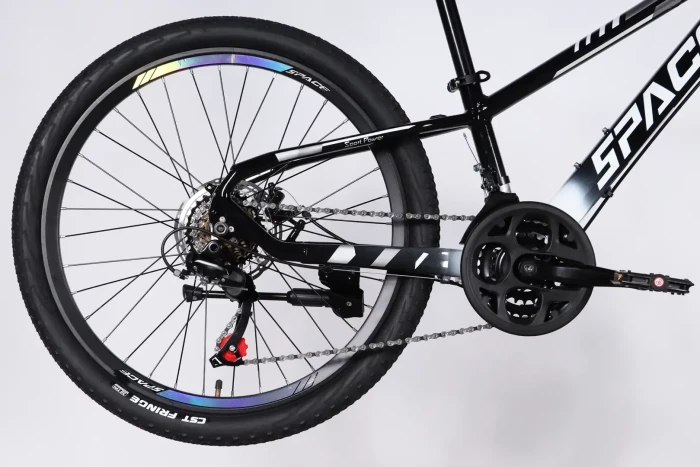 Велосипед AL 24" SPACE MERCURY DD FR рама-11" чорно-білий 2026, укр, укр