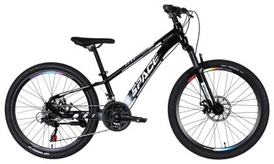 Велосипед AL 24" SPACE MERCURY DD FR рама-11" черно-белый 2026