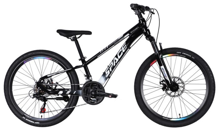 Велосипед AL 24" SPACE MERCURY DD FR рама-11" чорно-білий 2026