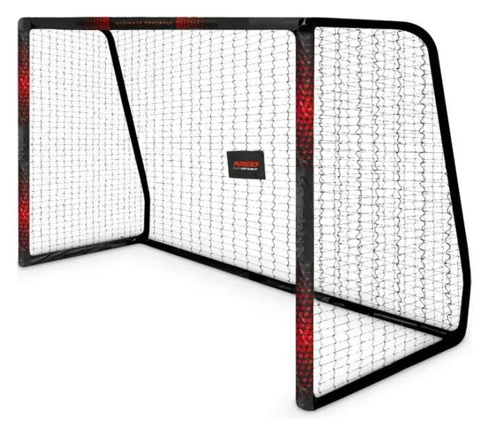 Ворота футбольні Neo‑Sport Dots NS‑473 300 х 200 х 120 см, чорно-червоні