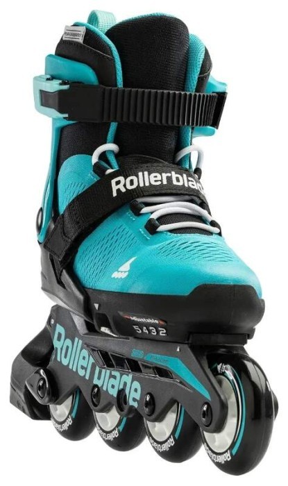 Комплект роликові ковзани Rollerblade Microblade Aqua Black + захист