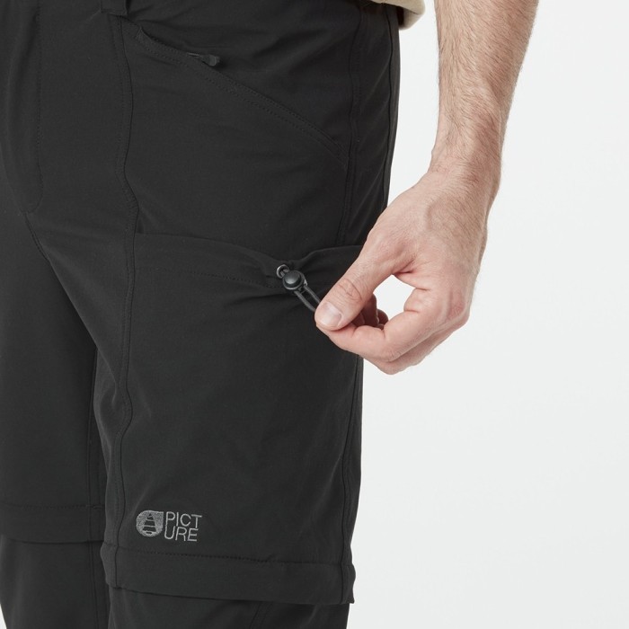 Picture Organic штани трекінгові Outif 2in1 Stretch black L