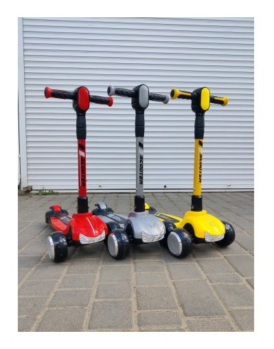 Дитячий триколісний самокат  Scooter Car Highend 928