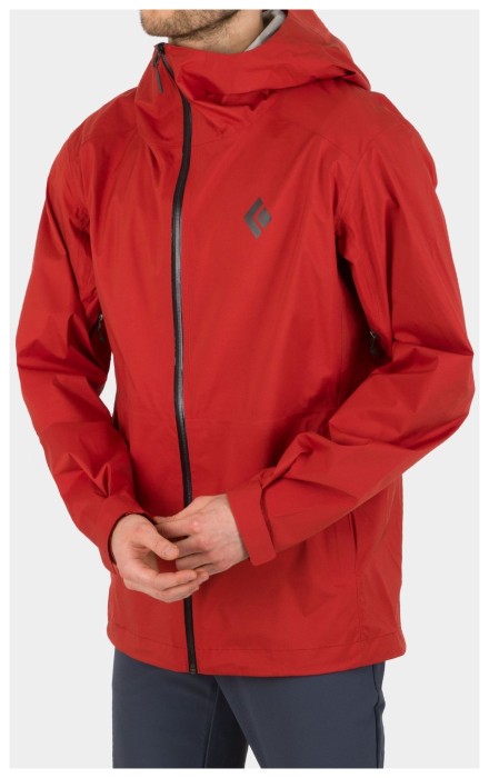 Мембранная мужская куртка Black Diamond Stormline Stretch Rain Shell, S - Hyper Red