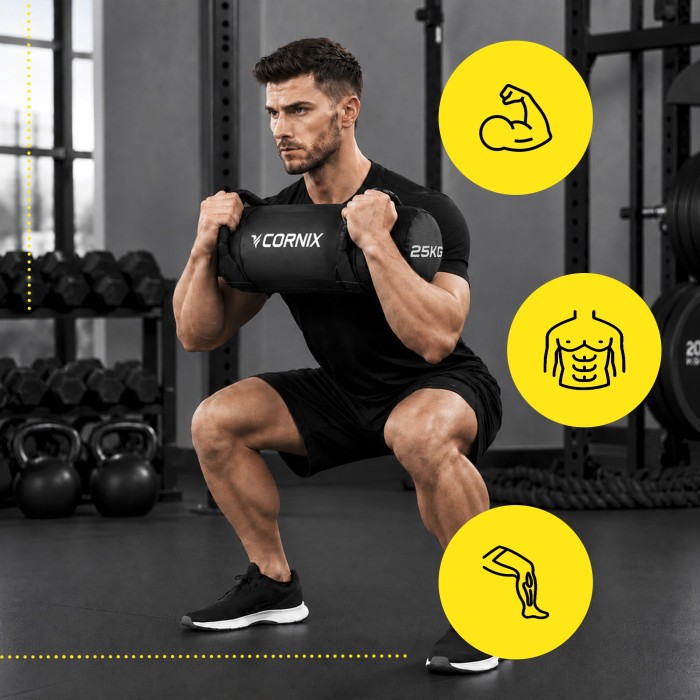 Мешок для кроссфита Cornix 25 кг тренировочный XR-0552 Black