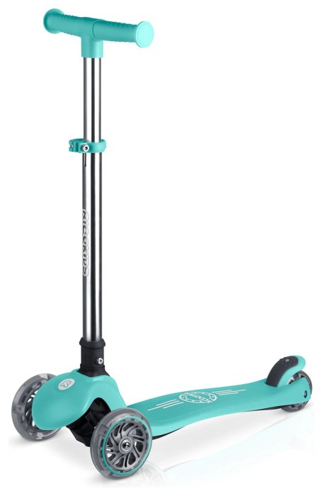 Детский самокат трехколесный Ricokids Glow бирюзовый