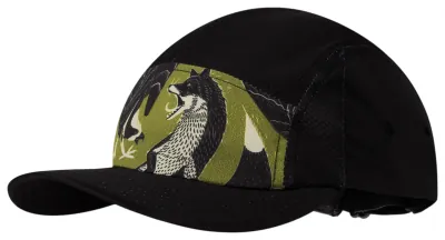 Кепка Buff 5 Panel Go Cap, Rub Chomp Black, S/M
