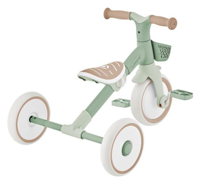 Велосипед детский GLOBBER серии LEARNING TRIKE 2в1 PLUS, фисташковый, до 20кг, 3 колеса