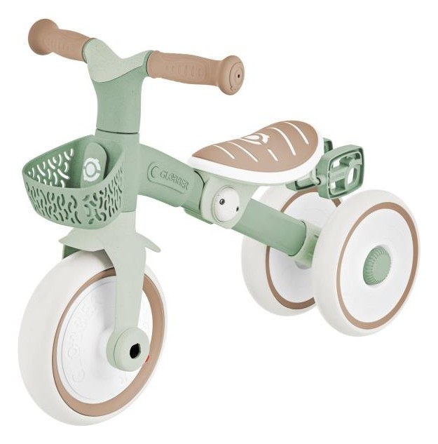 Велосипед детский GLOBBER серии LEARNING TRIKE 2в1 PLUS, фисташковый, до 20кг, 3 колеса