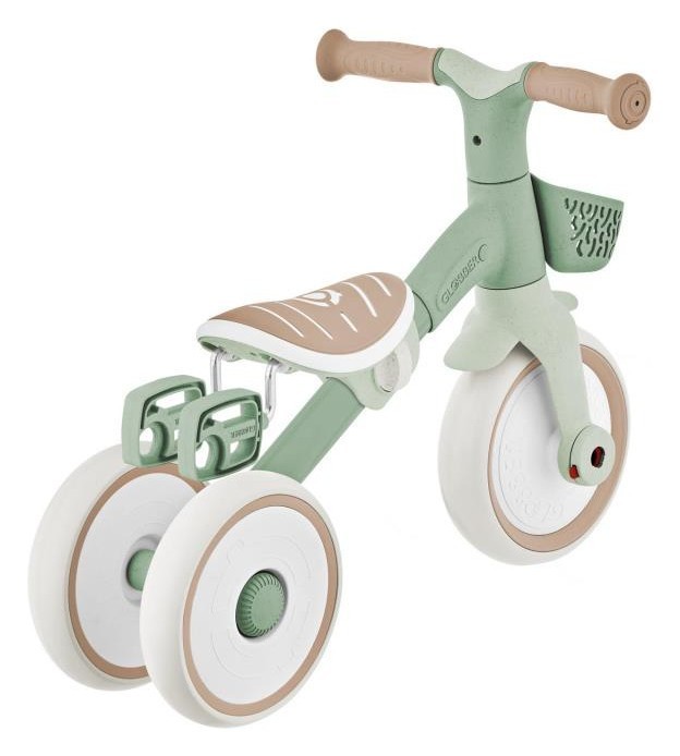 Велосипед детский GLOBBER серии LEARNING TRIKE 2в1 PLUS, фисташковый, до 20кг, 3 колеса