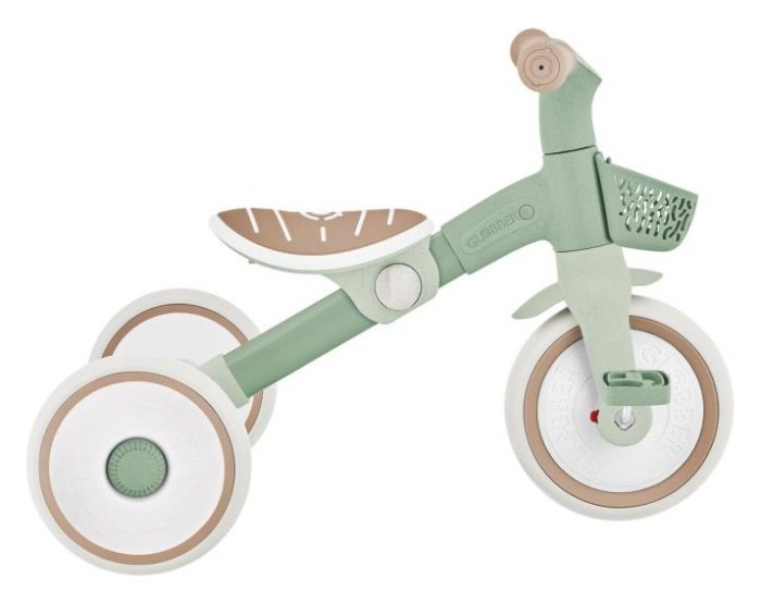 Велосипед детский GLOBBER серии LEARNING TRIKE 2в1 PLUS, фисташковый, до 20кг, 3 колеса