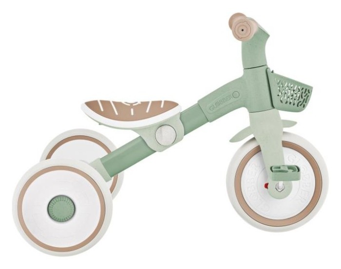 Велосипед детский GLOBBER серии LEARNING TRIKE 2в1 PLUS, фисташковый, до 20кг, 3 колеса