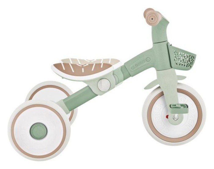 Велосипед детский GLOBBER серии LEARNING TRIKE 2в1 PLUS, фисташковый, до 20кг, 3 колеса