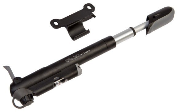Насос міні телескопічний GIYO GP-61S Al+Pl AV/FV (80psi) (чорний), укр