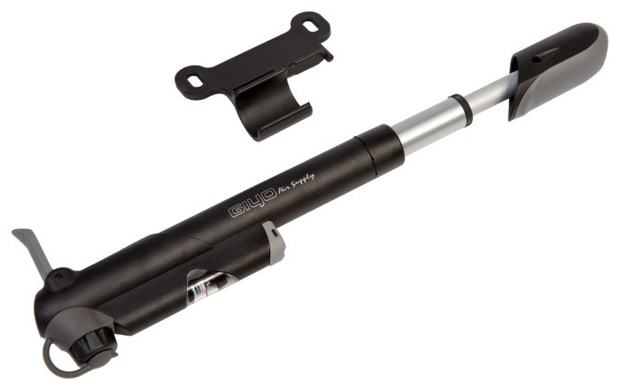 Насос мини телескопический GIYO GP-61S Al+Pl AV/FV (80psi) (черный)
