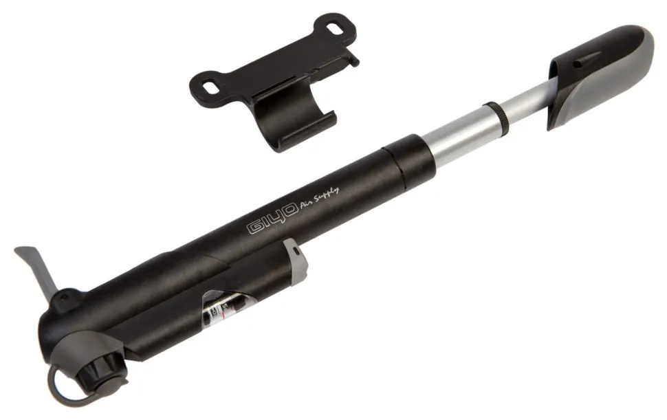 Насос міні телескопічний GIYO GP-61S Al+Pl AV/FV (80psi) (чорний) (PUM-026)