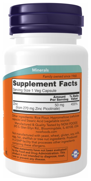 Zinc Picolinate 50 mg - 60 vcaps