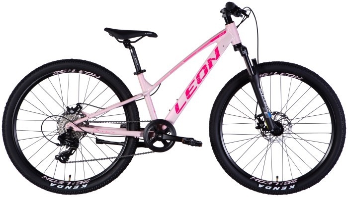 Велосипед AL 26" Leon SUPER JUNIOR DD CS рама-13" рожевий з малиновим 2025, укр, укр