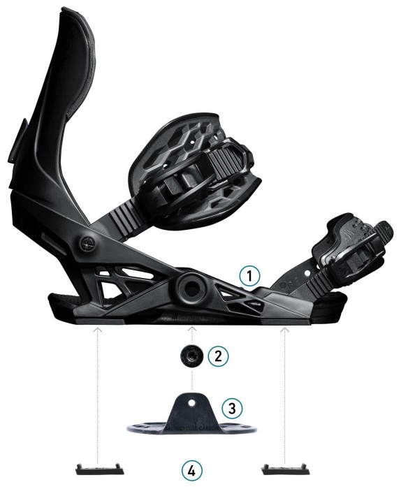 Кріплення Jones Meteorite, Eclipse Black, M