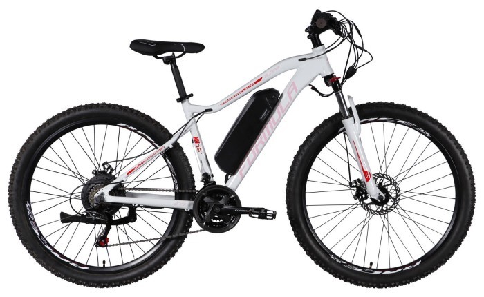 Велосипед з електроприводом 27.5" AL Formula eALPINA DD FR рама-17" 36B 12.5А*г 500Вт біло-рожевий 2026, укр, укр