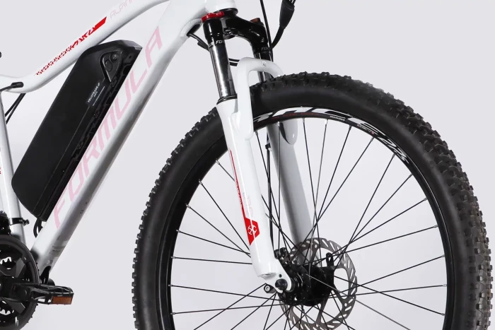 Велосипед з електроприводом 27.5" AL Formula eALPINA DD FR рама-17" 36B 12.5А*г 500Вт біло-рожевий 2026