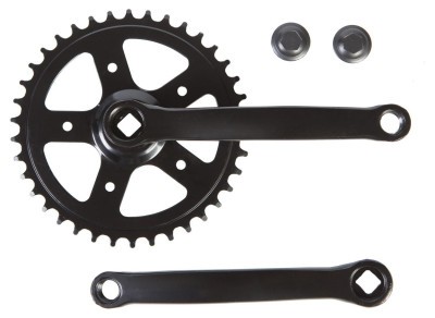 Шатун Сталь L165мм 38T под квадрат HX HX-F-AM007 черный