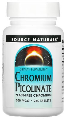 Chromium Picolinate 200 mcg, Yeast Free - 240 tabs