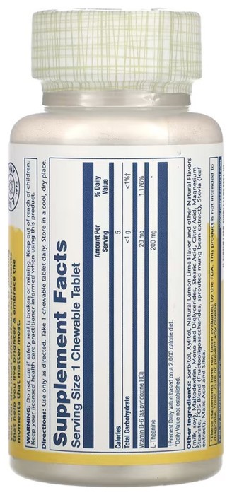 L-Theanine 200mg - 30 chewables