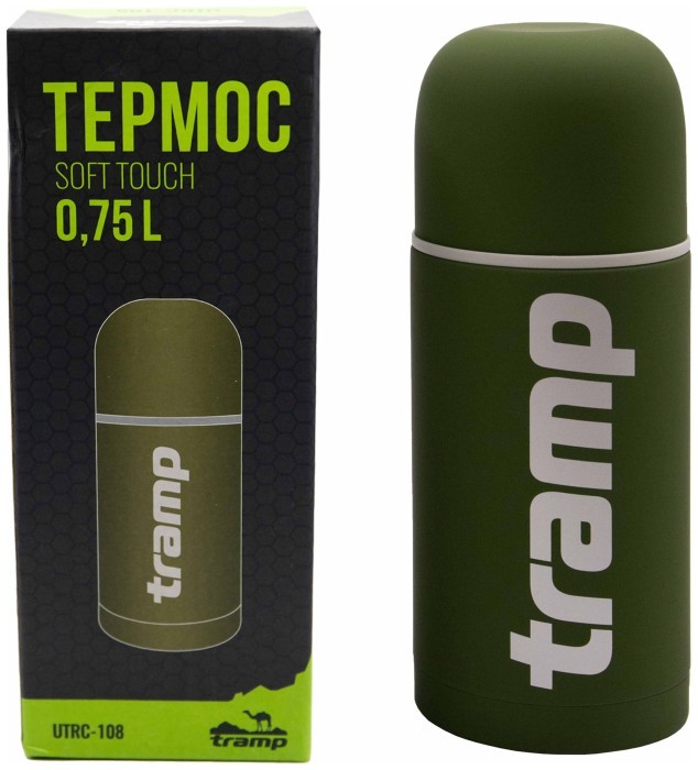 Термос TRAMP Soft Touch 0,75л UTRC-108 Хаки