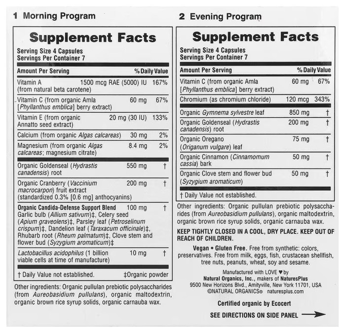 Candida Cleanse 7 Day Program - 28 caps