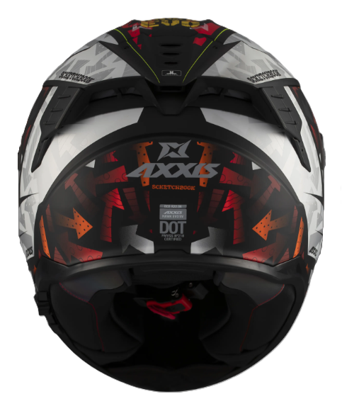 Мотошолом AXXIS HAWK SV EVO SKETCHBOOK B2 Matt