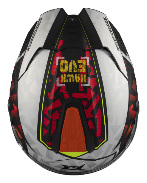 Мотошолом AXXIS HAWK SV EVO SKETCHBOOK B2 Matt