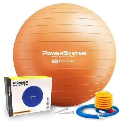 М'яч для фітнесу (фітбол) Power System PS-4011 Ø55 cm PRO Gymball Orange