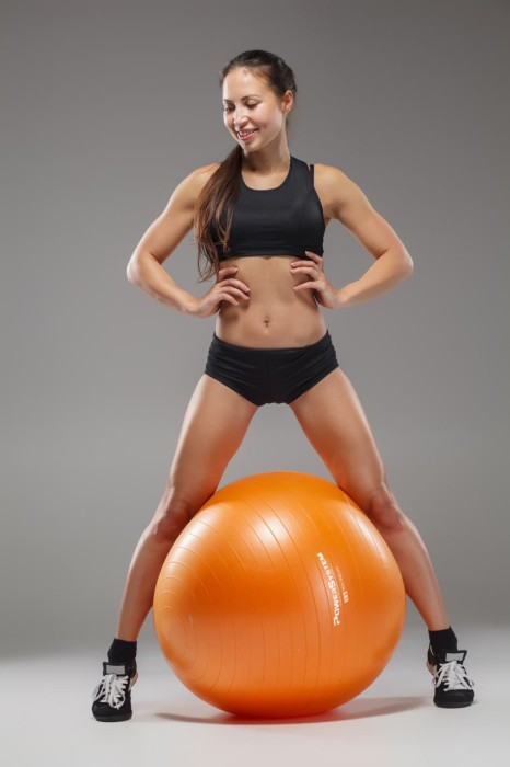 М'яч для фітнесу (фітбол) Power System PS-4011 Ø55 cm PRO Gymball Orange