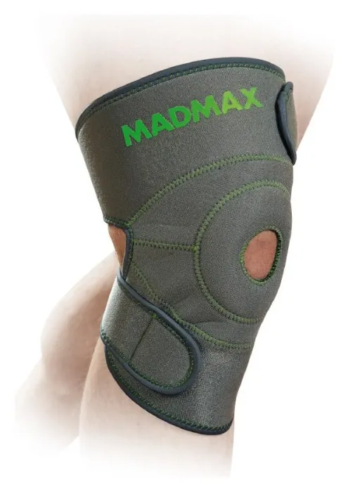 Наколінник MadMax MFA-295 Zahoprene Universal Knee Support Dark Grey/Green (1шт.)
