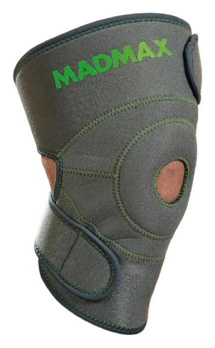 Наколінник MadMax MFA-295 Zahoprene Universal Knee Support Dark Grey/Green (1шт.)
