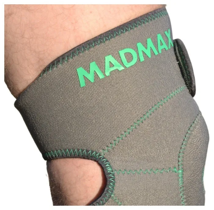 Наколінник MadMax MFA-295 Zahoprene Universal Knee Support Dark Grey/Green (1шт.)