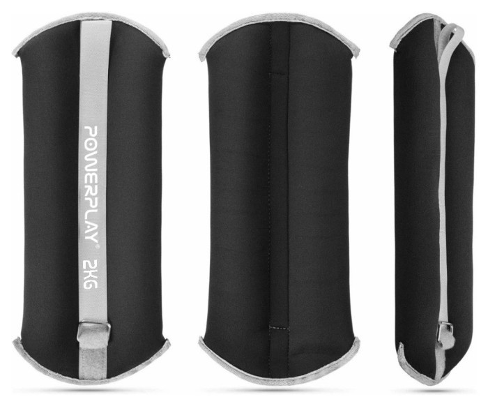 Манжети для ніг та рук PowerPlay PP-4349 Ankle/Wrist Weights (2шт.*2 kg) (пара) Чорні