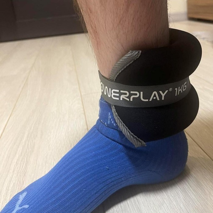Манжети для ніг та рук PowerPlay PP-4349 Ankle/Wrist Weights (2шт.*2 kg) (пара) Чорні