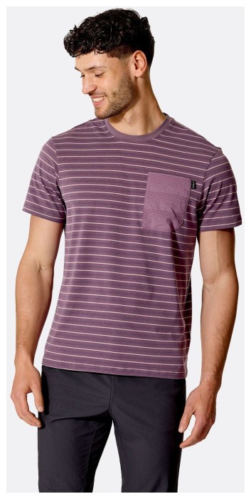 Футболка чоловіча Rab Rivelin Stripe Tee, Light Khaki