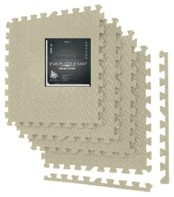 Мат-пазл (ластівчин хвіст) PowerPlay PP_4414 EVA Puzzle Mat 120x120x1.2 см Оливковий