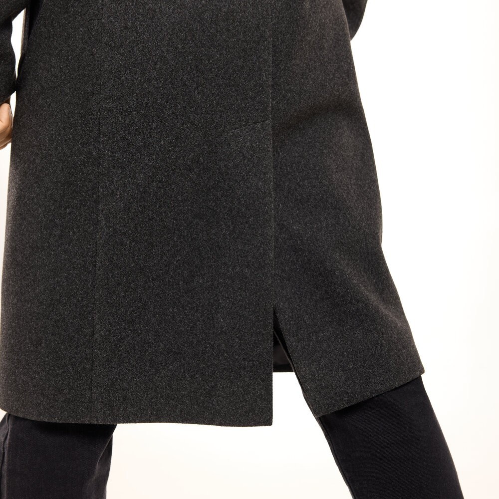 Чоловіче пальто Pobedov Greyford. Пальто демісезонне сіре для чоловіків із вовни, укр, укр